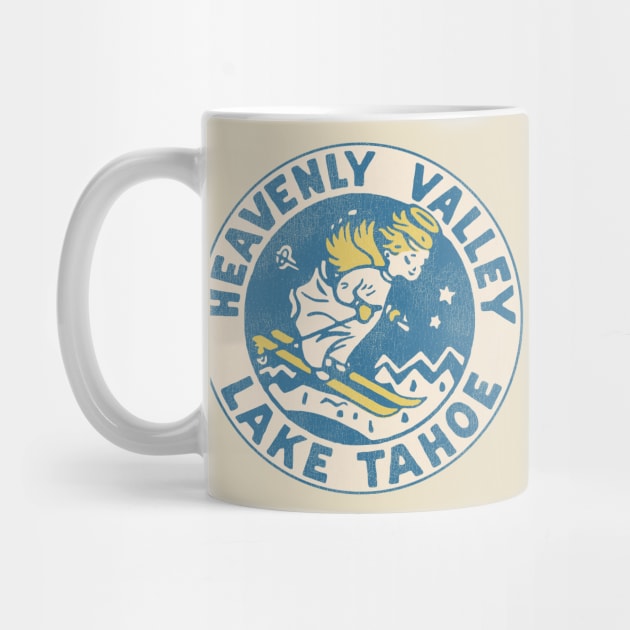 Heavenly Valley Lake Tahoe Vintage Tourist Souvenir by darklordpug